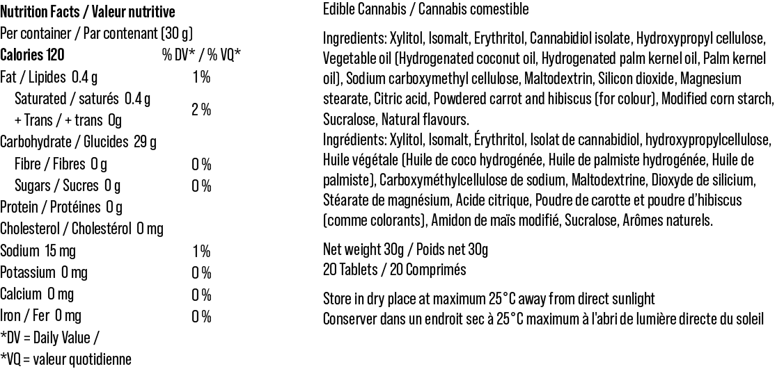 Dark Berry CBD Chewable Tablets 75mg - Image 3
