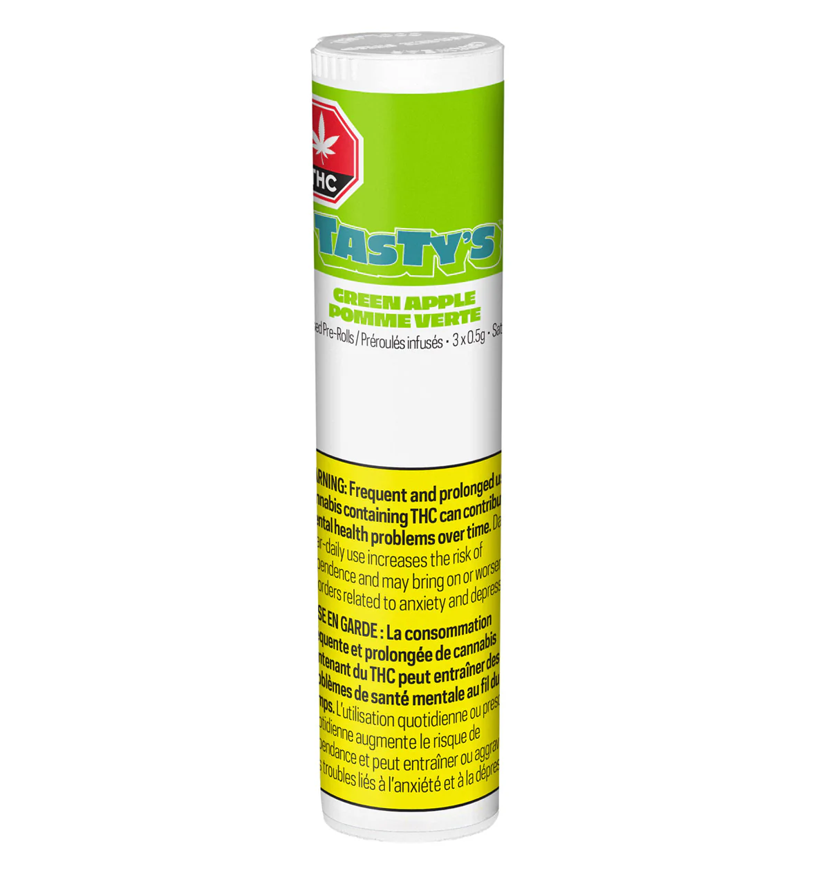 Green Apple Diamond Infused Pre-Rolls by TASTY’S - Image 2